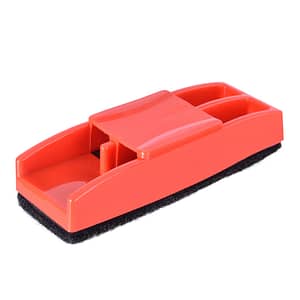 Plastic whitebaord and chalkboard eraser non magnetic front view