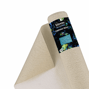 Eduway 7 oz. Cotton Canvas Roll for Painting