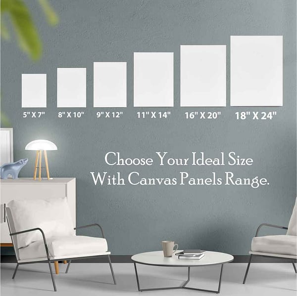 Stretched canvas art board painting skirting drawing all sizes