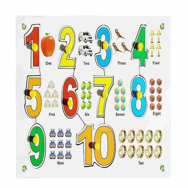puzzle counting wooden kids learning study