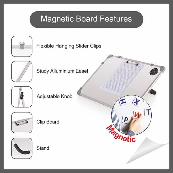 standing whiteboard magnetic with stand features